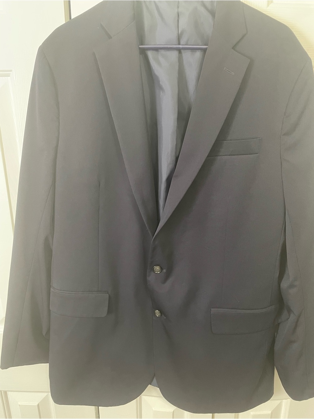 Classic Men's Navy Two-Button Blazer